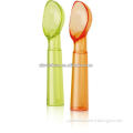 disposable plastic color ice cream spoon
